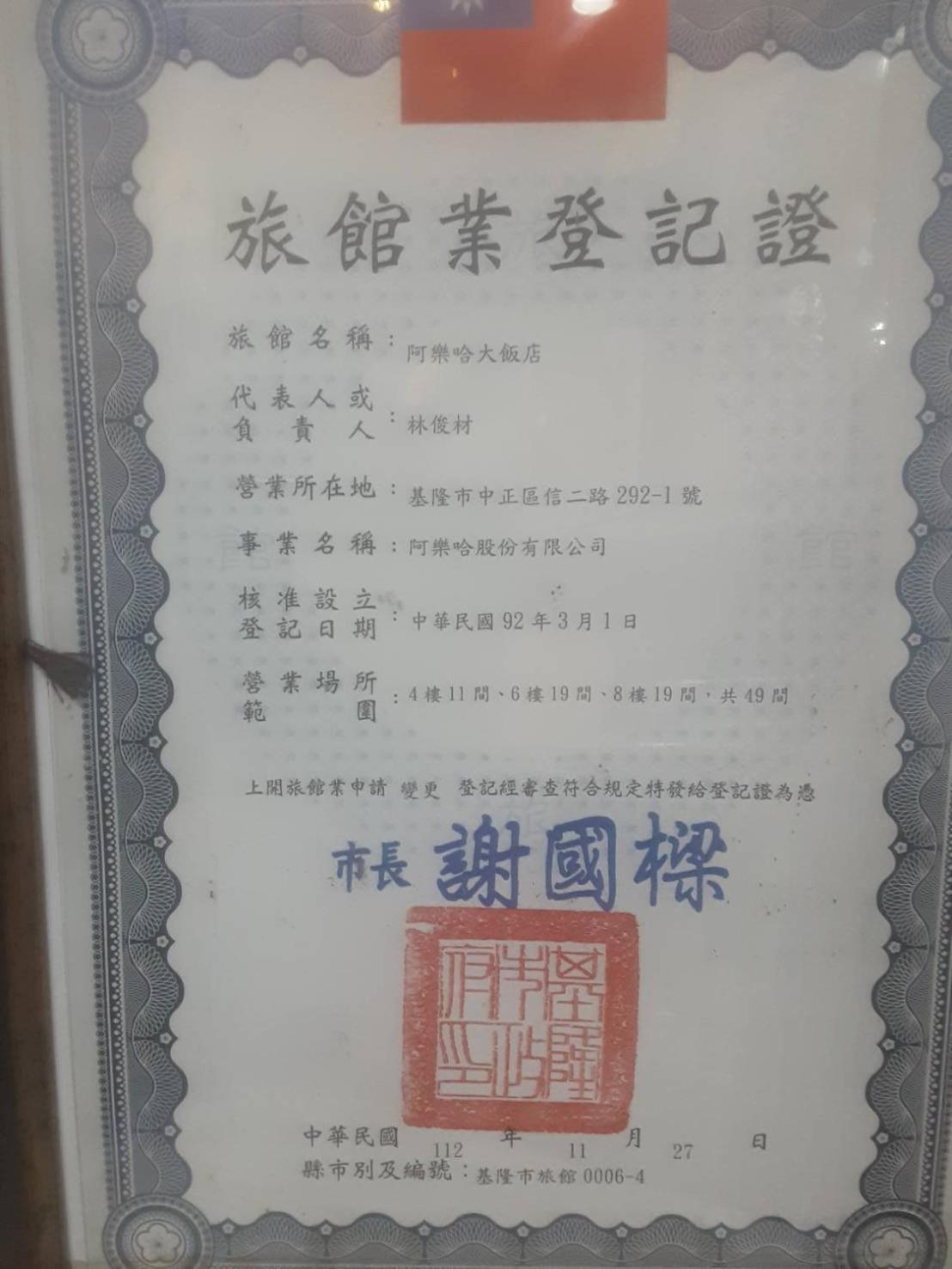 알로하 호텔 지룽 외부 사진